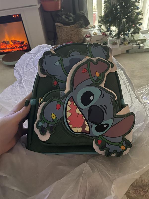 Lilo & Stitch Christmas Lights Stitch Light-Up Mini Backpack BoxLunch Exclusive Loungefly Disney Lilo & Stitch Christmas Lights Stitch Light  main image 4