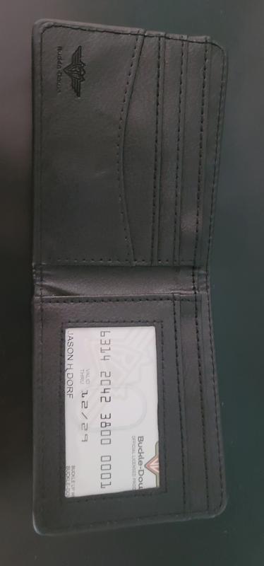 Dark blue men's handmade leather wallet by Luniko. SeaSide Series