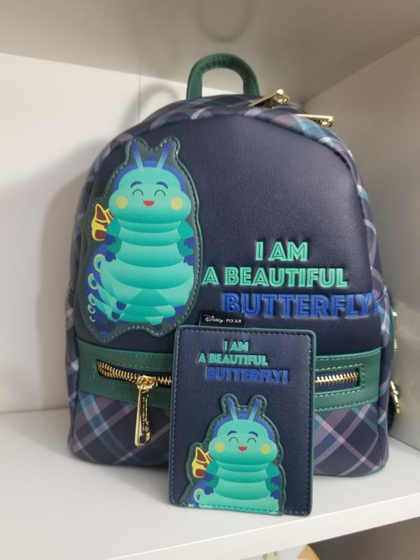 Loungefly Disney A Bug\'s Life Heimlich Plaid Mini Backpack and Cardholder Loungefly Disney Pixar A Bugs Life Heimlich Mini Backpack  main image 3