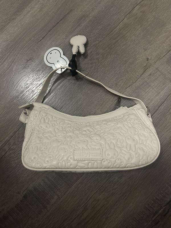 Miffy Allover Embroidered White Shoulder Bag - BoxLunch Exclusive