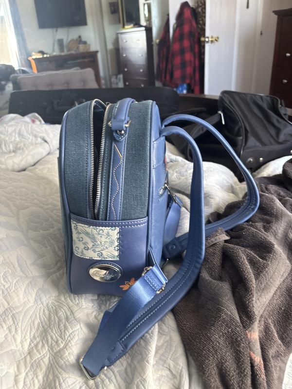 Loungefly Coraline Denim Backpack & Wallet Set Cosplay‎ Patchwork Bag Loungefly Coraline Denim Backpack & Wallet Set Cosplay  main image 4