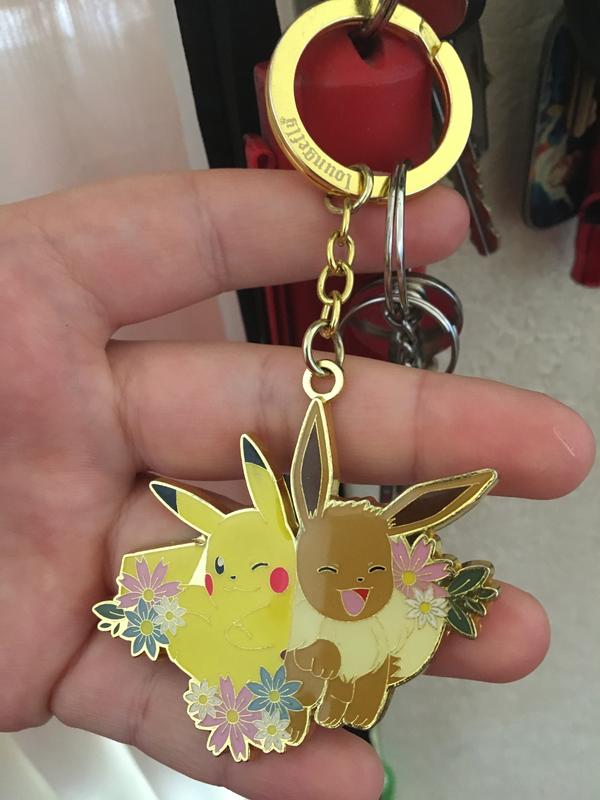 Loungefly Pokemon Pikachu & Eevee Desserts Multi-Charm Keychain