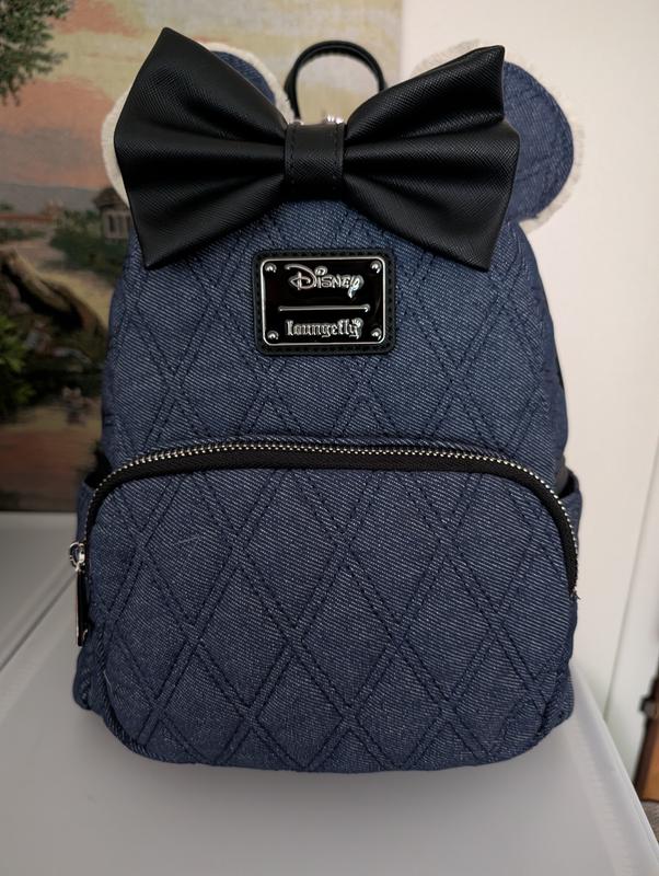Loungefly Disney Minnie Mouse Denim Quilted Mini Backpack Loungefly Disney Minnie Mouse Denim Quilted Mini Backpack main image 4