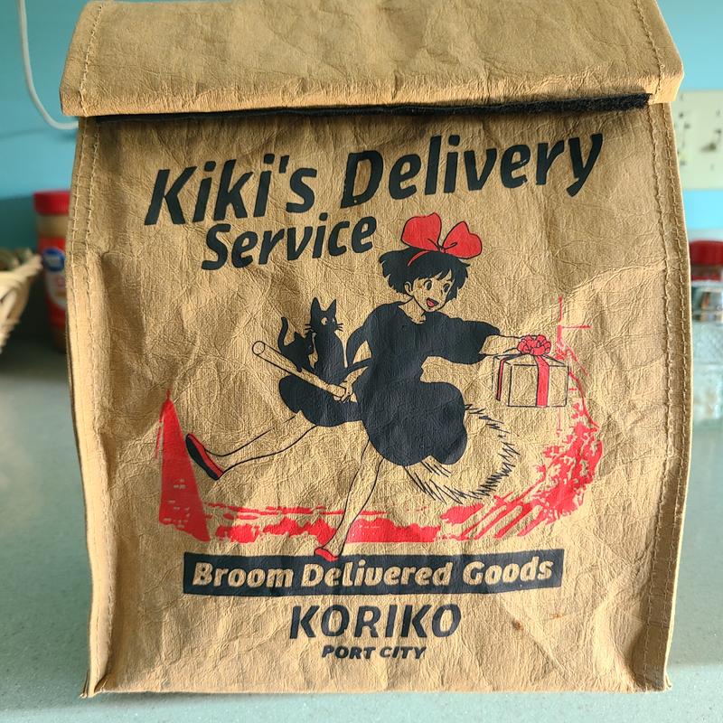 SKATER Studio Ghibli Kiki's Delivery Service Black Cat Die Cut Bag  Lunch Bag Bento Bag Small Purse 