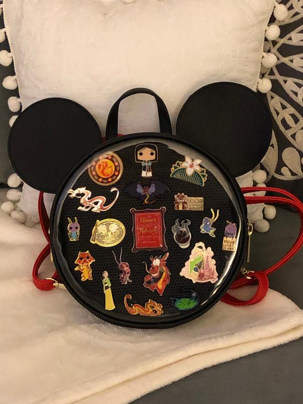 Loungefly Disney Mickey Mouse Pin Collector Mini Backpack - BoxLunch  Exclusive