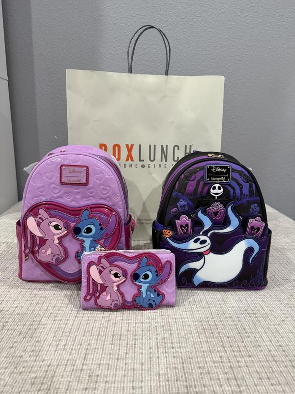 Loungefly, Disney Stitch and Angel Heart Moving Backpack and Wallet Set Stitch & Angel Be Mine Mini Backpack | Loungefly main image 4