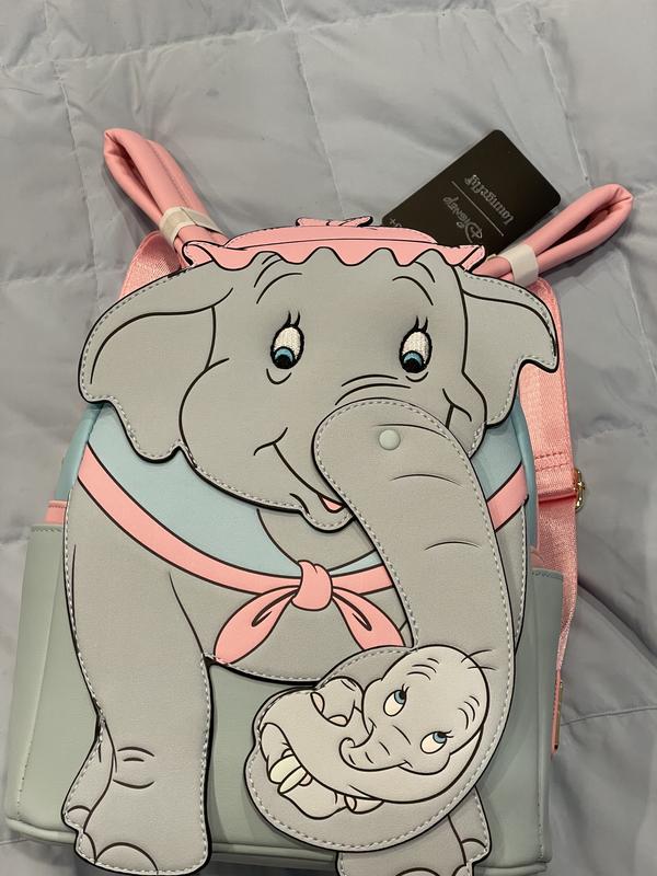 【Lounge Fly】Dumbo Mrs. Jumbo Mini Backpack Loungefly Disney Dumbo Mrs. Jumbo Cradle Trunk Mini Backpack