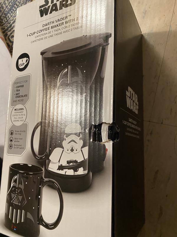 Star Wars Darth Vader Single Cup Coffee Maker with 2 Mugs