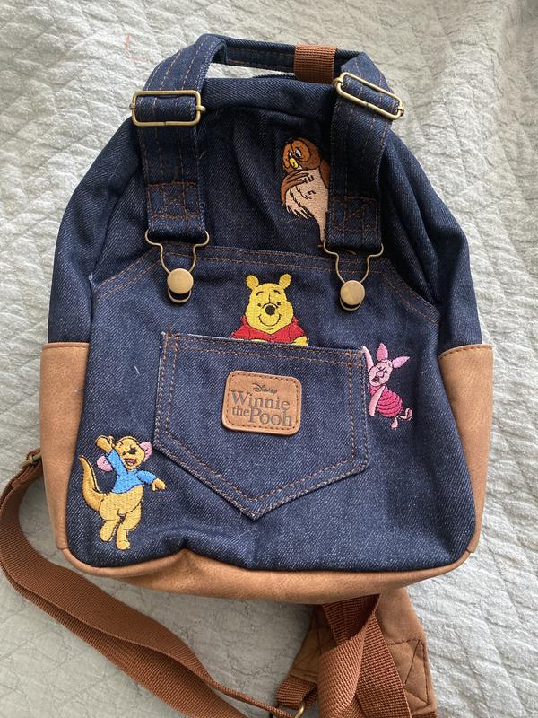 Disney Winnie The Pooh Denim Overall Mini Backpack Winnie the Pooh Denim Backpack | eBay main image 3