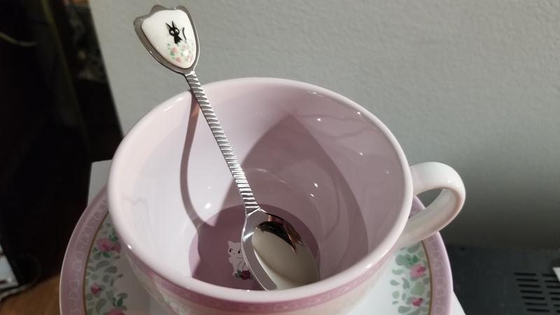 Studio Ghibli Kiki's Delivery Service Jiji Teacup & Spoon