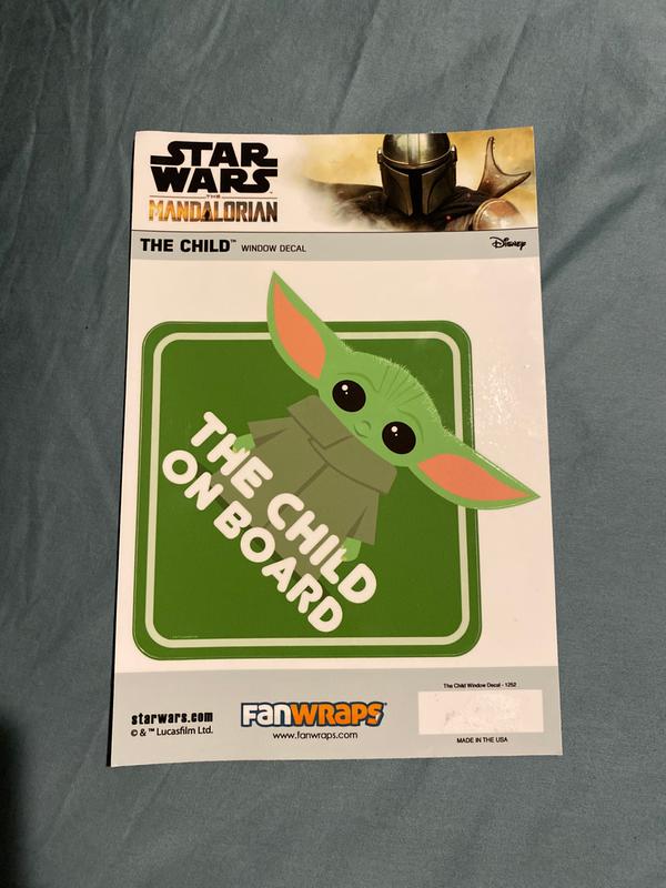 Star Wars The Mandalorian – The Child (Baby Yoda) Abziehbilder Set – 4 Blatt Aufkleber, Offiziell Lizenziert