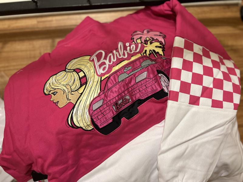 Barbie Checkered Racing Jacket Size XLarge - Boxlunch Exclusive www.np ...