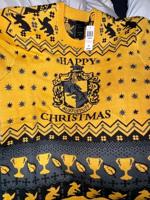 Harry Potter Hufflepuff Ugly Holiday Sweater BoxLunch Exclusive BoxLunch