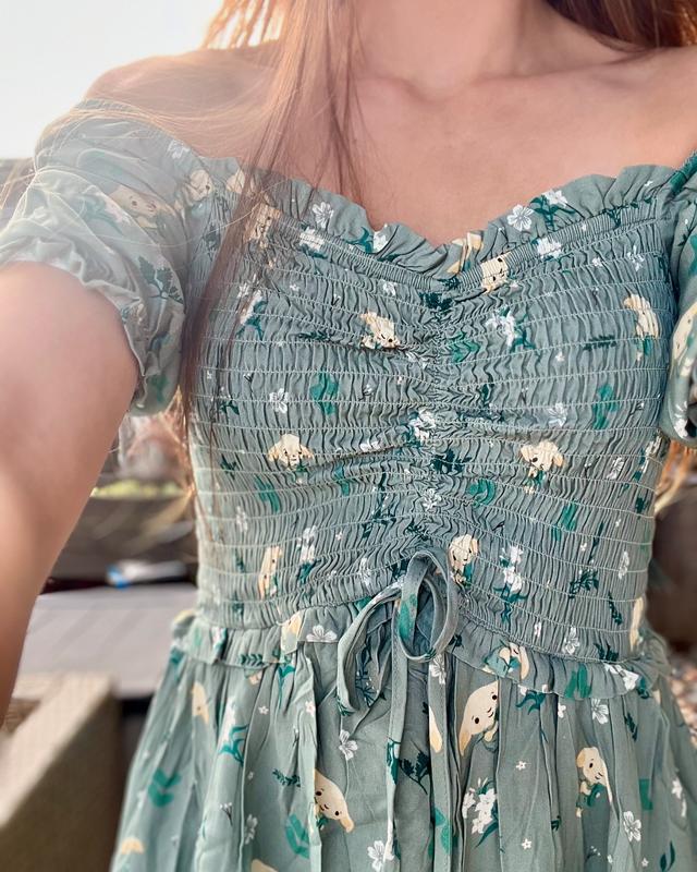 Harry Potter Dobby Floral Allover Print Smock Dress - BoxLunch Exclusive |  BoxLunch
