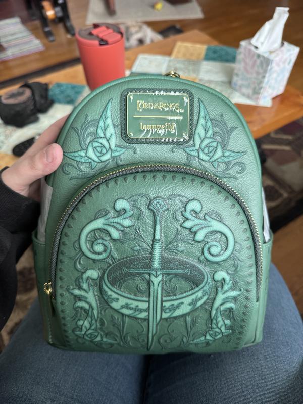 Loungefly The Lord of the Rings Green Icons Mini Backpack  display picture 1