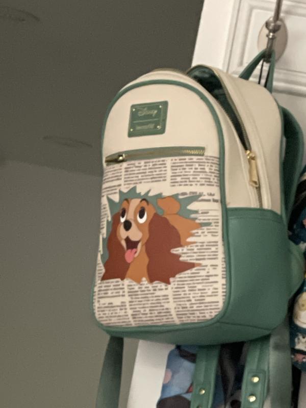 NWT Loungefly Disney’s Lady and The Tramp Ladies Newspaper mini backpack Loungefly Disney Lady and the Tramp Newspaper Mini Backpack  main image 4