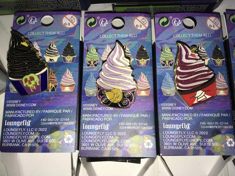 Loungefly disney villains hot soft serve ice cream set of 8