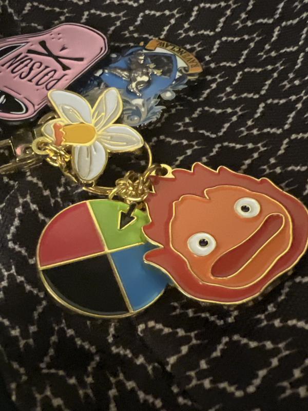 HOWL'S MOVING CASTLE - Bird Howl & Calcifer Keychain Miyazaki Cominica