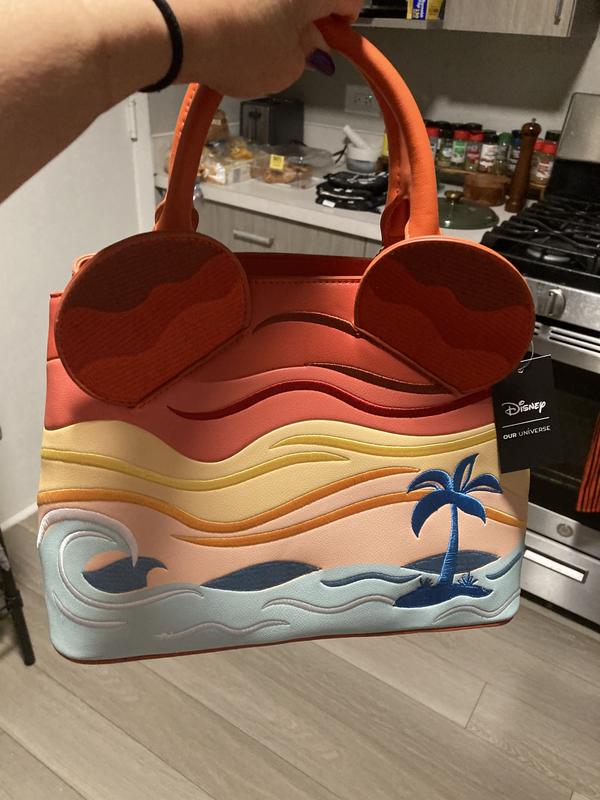 Our Universe Disney Mickey Mouse Sunset Beach Small Zip Wallet