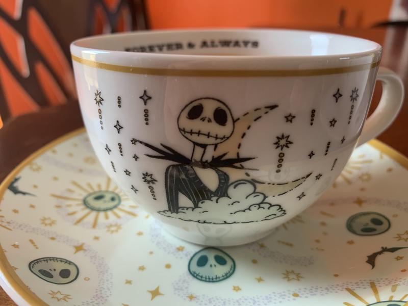 Disney: The Nightmare Before Christmas - Jack Sally Hearts 2Pc Bone Teacup  And Saucer Set 