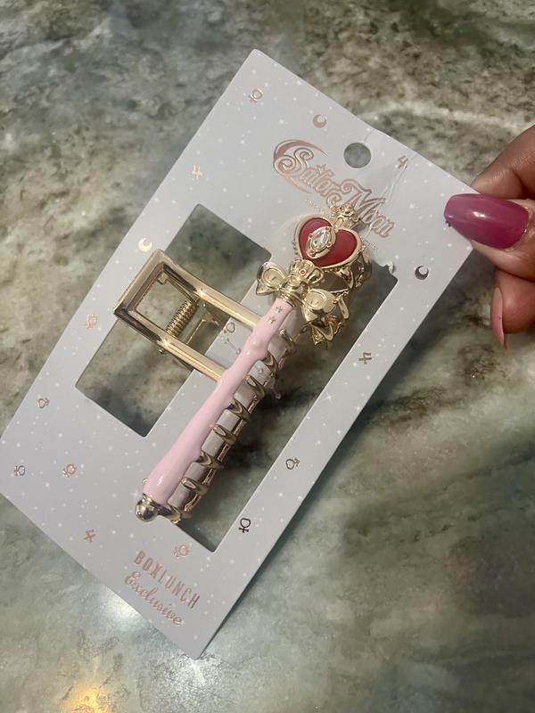 Sailor Moon Spiral Heart Moon Scepter Claw Clip — BoxLunch 