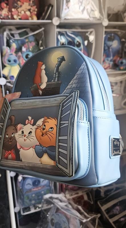 Loungefly Disney The Aristocats Window Portrait Glow-in-the-Dark Mini Backpack Loungefly Disney The Aristocats Window Portrait Glow-in-the  main image 2