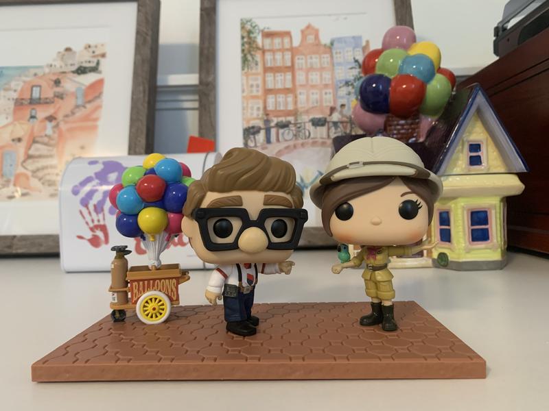 Funko Pop! Moment Disney Pixar Up Carl & Ellie with Balloon Cart Vinyl  Figures - BoxLunch Exclusive