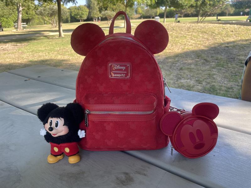 Loungefly Disney Mickey Mouse Plush Allover Print Ears Mini  display picture 1