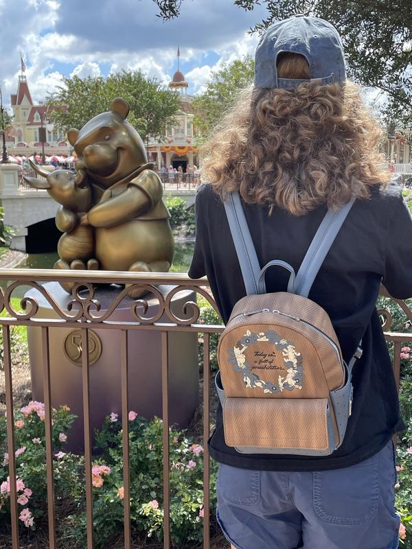 Loungefly Disney Winnie the Pooh Herringbone Mini Backpack 