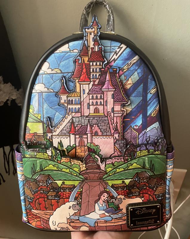 Loungefly Beauty and The Beast Belle Castle Series Mini Backpack