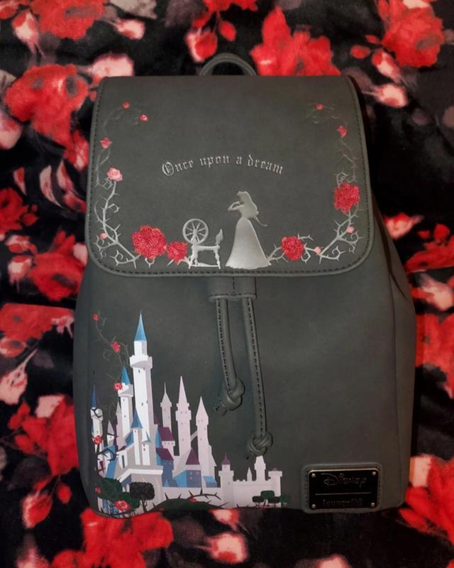 Loungefly Black Embroidered \'Once Upon a Dream\' Castle Backpack Loungefly Disney Sleeping Beauty Once Upon a Dream Mini  main image 4