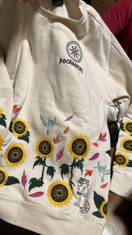Disney Princess Pocahontas Embroidered Floral Crewneck - BoxLunch Exclusive