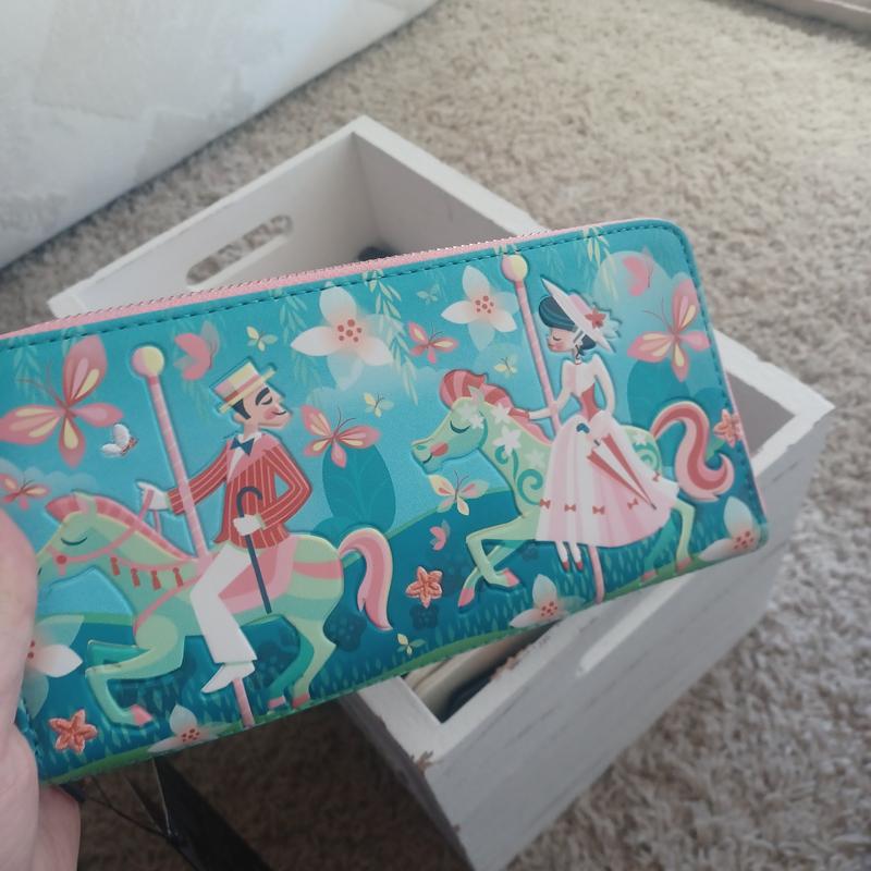 Loungefly Mary Poppins Mary & Bert Wallet | BoxLunch display picture 1
