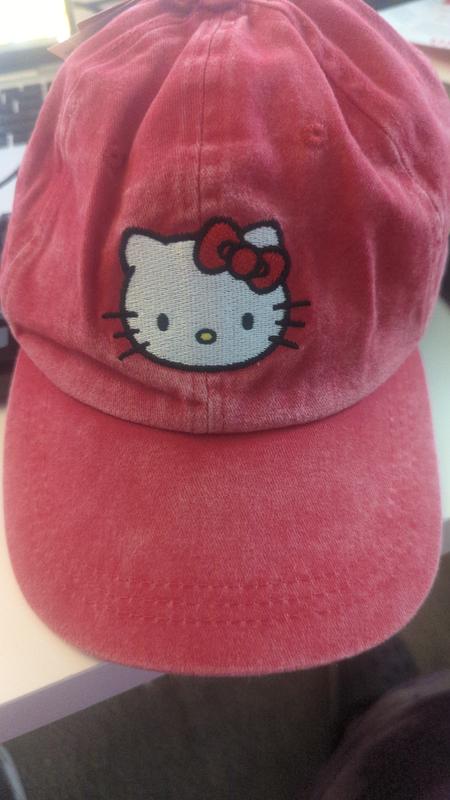 Sanrio Hello Kitty Strawberry Milk Embroidered Cap - BoxLunch Exclusive