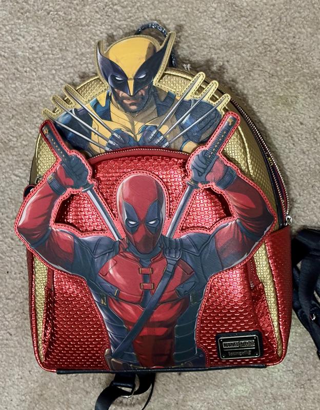 【Loungefly】Disney MARVEL デットプール ミニ バックパック Marvel Deadpool & Wolverine Mini Backpack | Loungefly