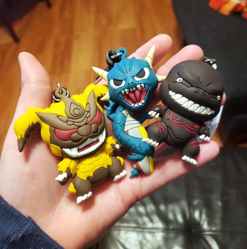 ゴジラ GODZILLA FIGURAL BAG CLIP 3点セット Godzilla 3D Foam Bag Clip Series 1 (Styles May Vary) | GameStop