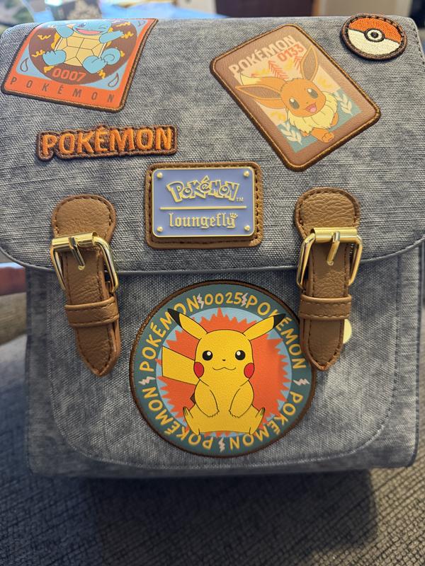Loungefly Pokémon Patches Denim Mini Backpack - BoxLunch  display picture 1