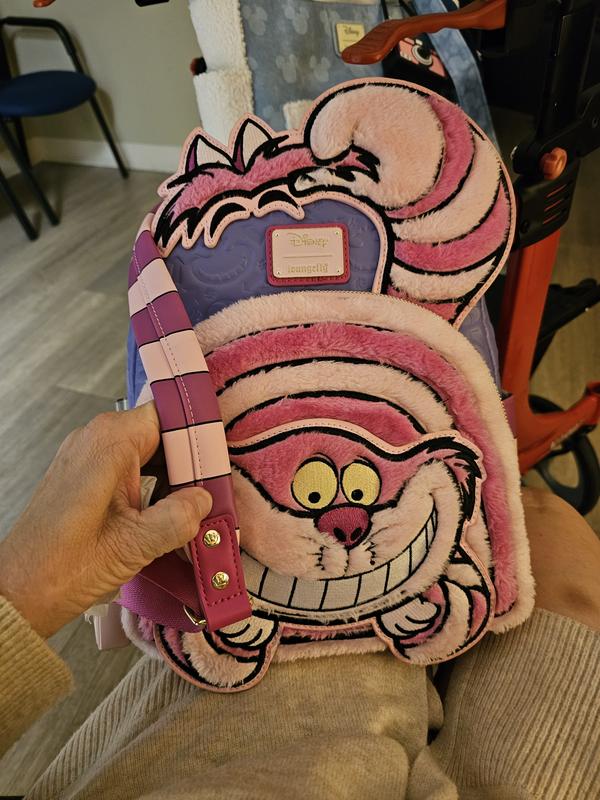Loungefly Disney Alice in Wonderland Fuzzy Cheshire Cat Mini  display picture 3