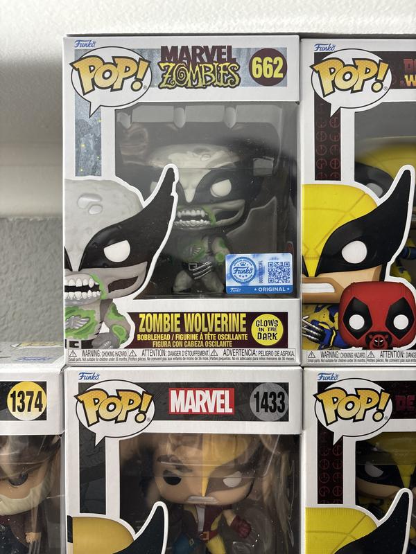 Marvel Zombies Wolverine Glow In The Dark EE Exclusive Funko Pop! (With - View #11