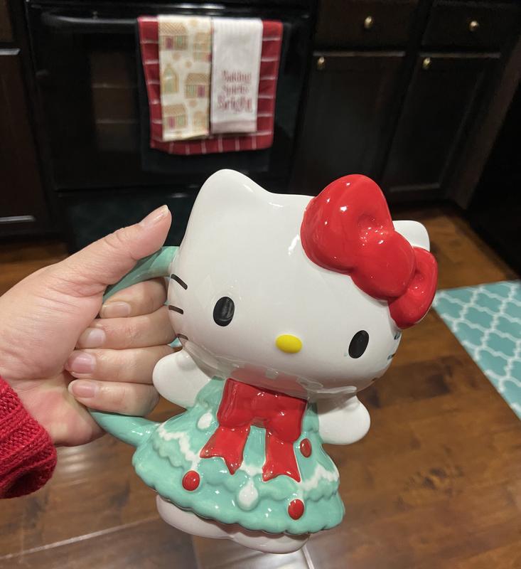 Sanrio Hello Kitty Christmas Tree Dress Figural Mug | BoxLunch