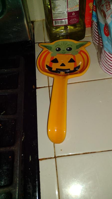 Boxlunch Star Wars The Mandalorian Grogu in Jack-O'Lantern Spoon Rest