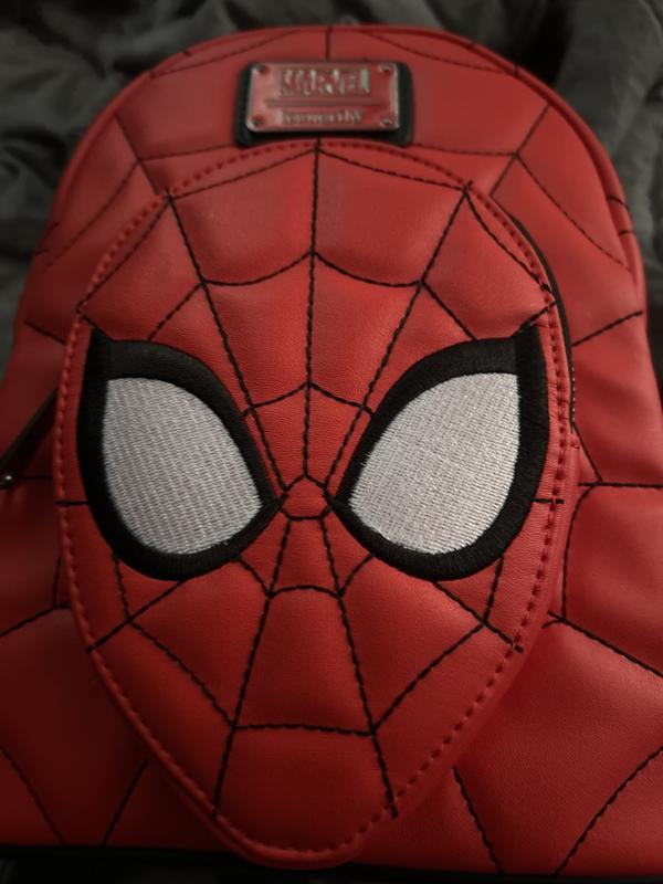 Loungefly Marvel Spider-Man Quilted Mask Mini Backpack - BoxLunch Exclusive Loungefly Marvel Spider-Man Quilted Mask Mini Backpack  main image 4