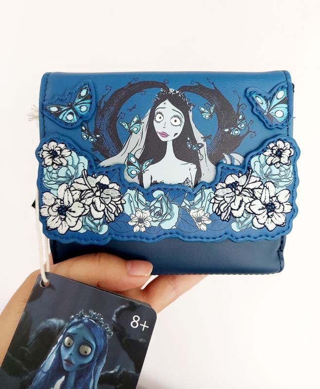 Loungefly The Corpse Bride Floral Flap Wallet — BoxLunch  display picture 1