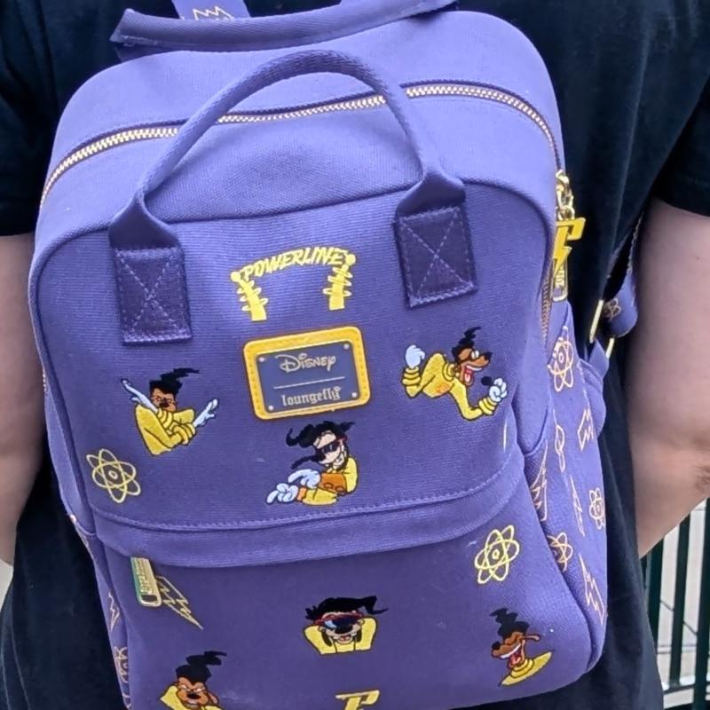 NWT Powerline Goofy Movie Canvas Loungefly Mini Backpack Loungefly Disney A Goofy Movie Powerline Mini Backpack  main image 4