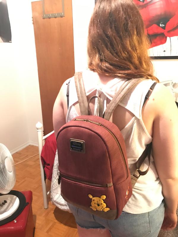 Winnie the pooh corduroy store backpack