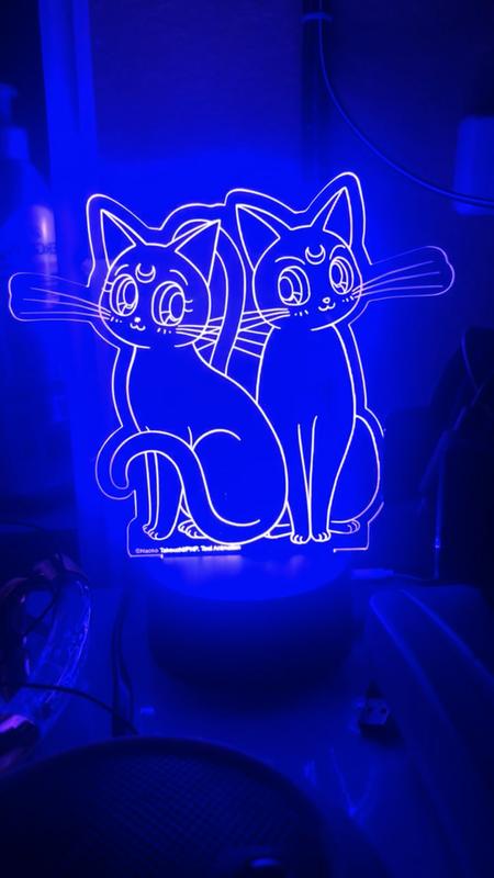Sailor Moon Luna & Artemis LED Acrylic Light | BoxLunch