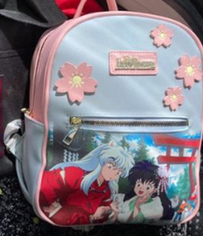InuYasha Cast with Sakura Flowers Mini Backpack BoxLunch Exclusive