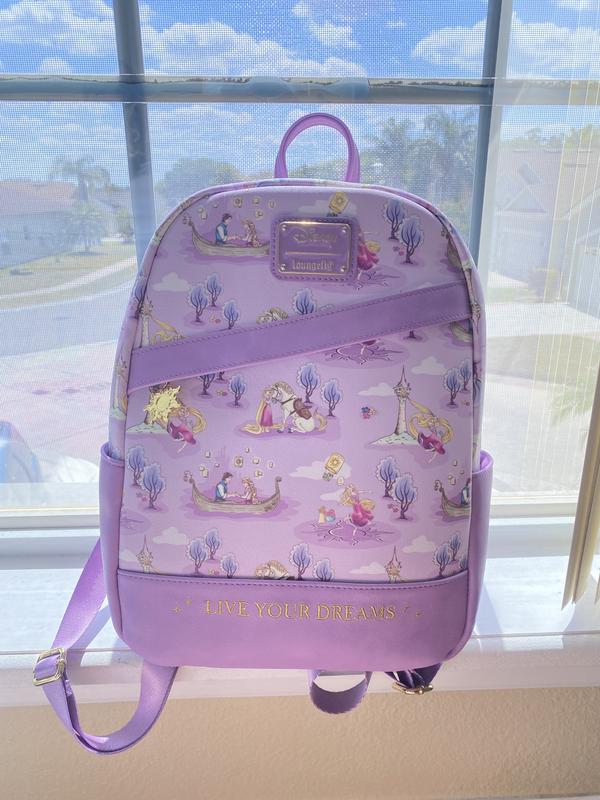 Loungefly Disney Princess Tangled Live Your Dreams Mini Backpack Purple s-l400.jpg main image 4
