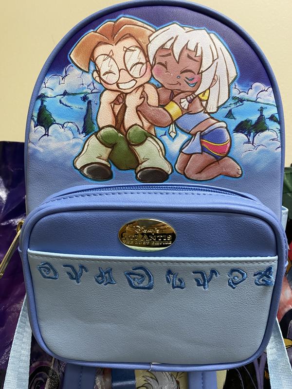 Disney Altantis Blue 2 In 1 Backpack And Mini Fanny Pack NEW Disney Atlantis Baby Kida & the Queen of Atlantis 2-in-1  main image 3