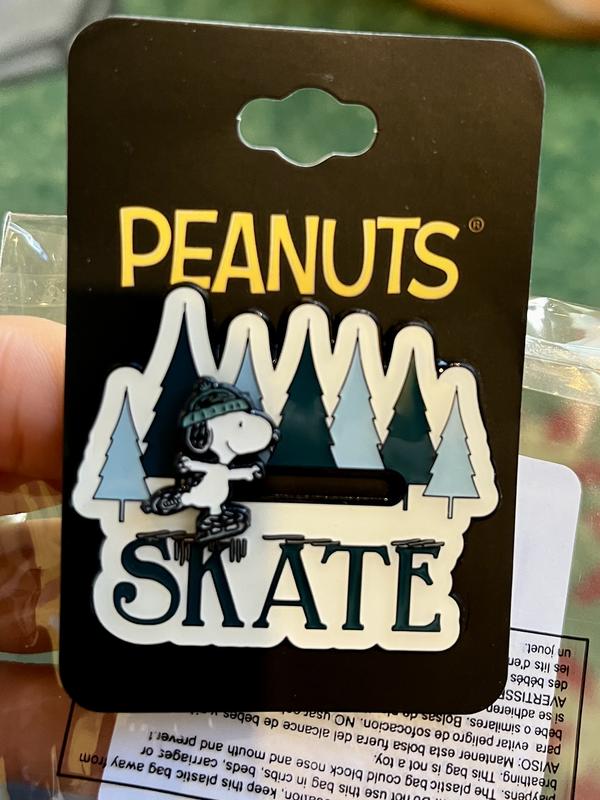 Peanuts Snoopy Skating Sliding Enamel Pin — BoxLunch Exclusive